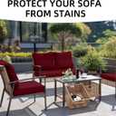 Outdoor Cushion Covers Set,8PCS Patio Furniture Couch Seat Slipcovers, Replacement for Sofa Sectional Chair(CoverOnly)