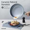 CAROTE 14 Pcs Ceramic Cookware Set, Pots and Pans Set Non Stick with Ceramic Coating, Induction Kitchen Sets (Blue)