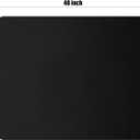 Kuyal Chair mat for Hardwood Floor 36 x 48 inches Rectangle Floor Mats Wood/Tile Protection Mat for Office & Home, Black