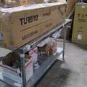 TURBRO 60 in Air Curtain for Doors with Magnetic Door Switch, Wall-Mounted Fan with Remote Control, 2 Speeds, 1883 CFM, 2559 FPM, for Residential and Light Commercial Use, 120V