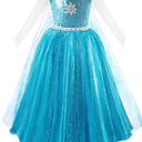 Princess Dress for Girls Light Blue, 120