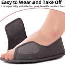 Magtoe Mens & Womens Open-Toe Adjustable Memory Foam Slippers, Comfy and Breathable House Shoes for Indoor/Outdoor (M)