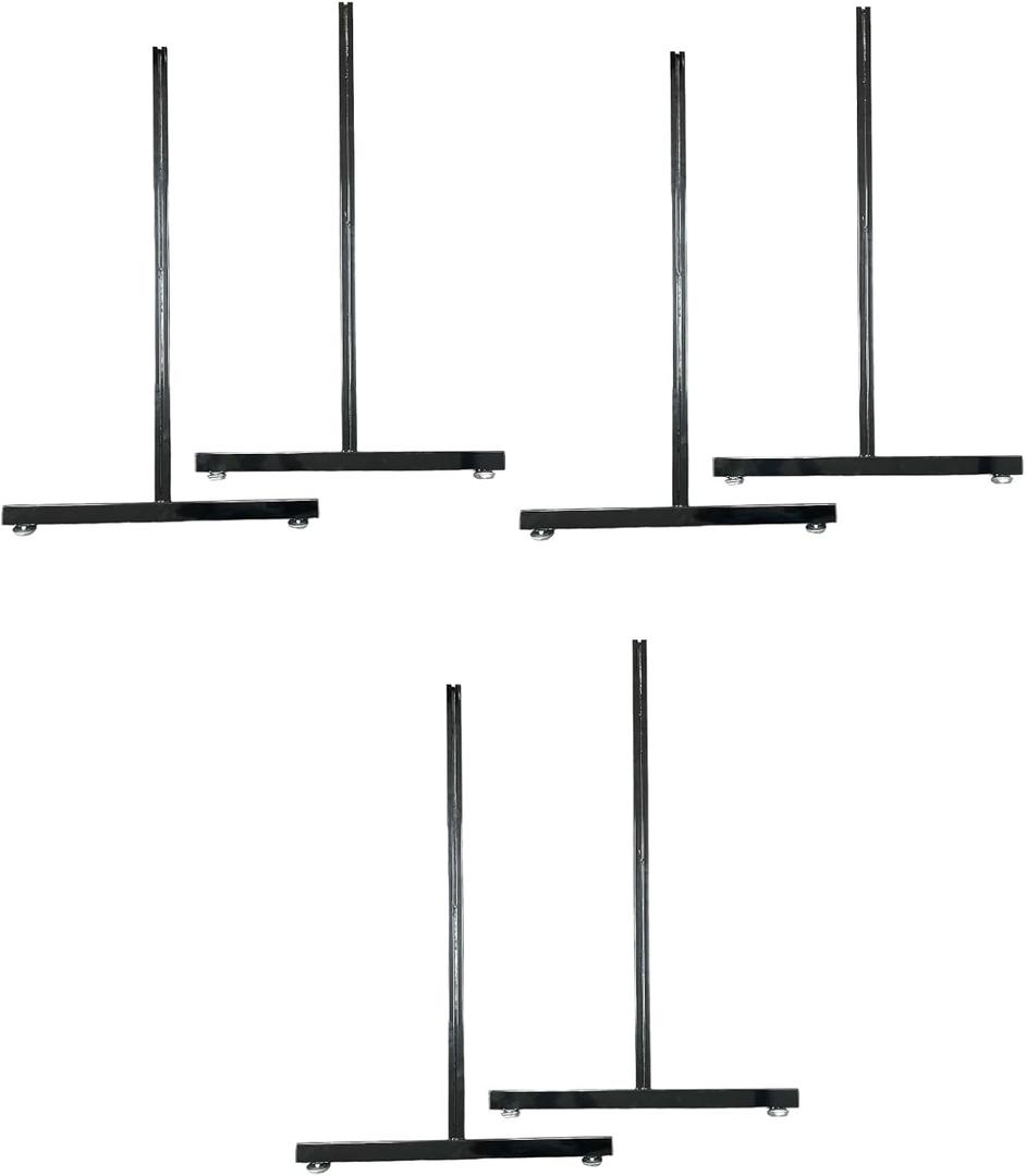EZ Slide-On Grid Legs - Pack of 3 Sets - No Hardware Needed (Black)