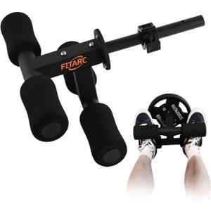 Fitarc Tib Bar, Tibialis Trainer, Tibia Dorsi Calf Raise Machine, Knees Over Toes Equipment for Strengthening Calves/Shins/Ankles, Fits 1" or 2" Olympic Weight Plates