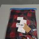 ASENKU Dog Winter Coat, Fleece Doggie Jacket Plaid Reversible Vest Waterproof Windproof Cold Weather Clothes for Small Medium Large Dogs(L,Red)