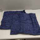 MIULEE Pack of 2 Corduroy Decorative Throw Pillow Covers 18x18 Inch Soft Boho Striped Pillow Covers Modern Farmhouse Home Decor for Summer Coastal Sofa Living Room Couch Bed Dark Blue