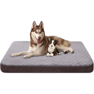 Large Dog Bed, High Density Foam, Good Resilience for Enough Cushion to Large Dogs Such as Great Dane, 47 * 39 Inches Widen Pet Bed, Non Slip Bottom with Removable Washable Cover