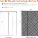 No Magnet Thermal Insulated Door Curtain, Fit Door Size 80 x 90 inch Waterproof Thicken Winter Cover Windproof Insulation Blanket, Gray