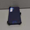 muitq for Samsung Galaxy S25 FE Case, Heavy Duty case, [Belt Clip Holster] [Glass Screen Protector] [Military Grade Protective ] [Shockproof] [Dropproof] [DustProof] (with Belt Clip, Dark Blue)