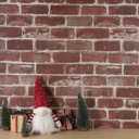 CAX Brick Peel and Stick Wallpaper Red Brick Wallpaper 17.5''x300'' Textured Bricky Contact Paper Self-Adhesive Removable Faux Peel and Stick Wallpaper for Fireplace Kitchen Home Decoration Vinyl