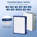 2 Packs Classic 200 300 Series DualProtection Replacement Filter Compatible with Blueair Classic 200/300 Series Air Cleaner Purifier Models 201, 203, 205, 215B, 250E, 270E, 303