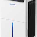 1600 Sq.ft Dehumidifier for Basement - 21 Pints, Drain Hose & Humidity Control Large Room Dehumidifiers for Home, RV, Bathroom, Bedroom - 3 Modes & 24H Timer White