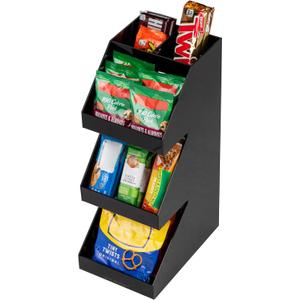 Mind Reader Coffee Tea Utensil and Condiment Station, Countertop Organizer, Coffee Bar, Kitchen, 6"L x 9"W x 16"H, Black