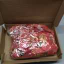 WILLBOND 45 Pieces Christmas Poinsettia Decorations Glitter Poinsettia Flowers Tree Flowers for Xmas Tree Ornaments, 5 Inch(Red)