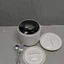 Vabaso Electric Lunch Box for Adults, 41oz 80W Heated Lunch Box, 12V/24V/110V/220V Portable Food Warmer White Elephant Gifts for Men Car Truck Work with 1.2L 304 Stainless Steel Container