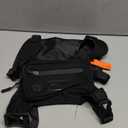 MVRK Water Resistant Chest Pack - Running Vest for Workouts, Running Phone Holder Extra Storage, Lightweight Running Pack (Black)