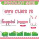 Fuutreo 70 Pcs Easter Bunny Paper Cutout DIY Classroom for Bulletin Board Decorations Class is Hoppin Photo Craft Set for School Classroom Chalkboard Wall Supplies(Easter Style)