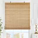 LazBlinds Cordless Bamboo Blinds, 30"x48", Brown206
Bamboo Roll Up Shades for Windows, Light Filtering Hanging Window Blinds, Bamboo Shades for Patio Indoor/Outdoor Porch