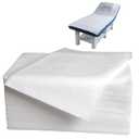 100 Pcs 31.5" x 71" Disposable Bed Sheets Waterproof Massage Table Sheets Non Woven Fabric SPA Bed Cover (White)