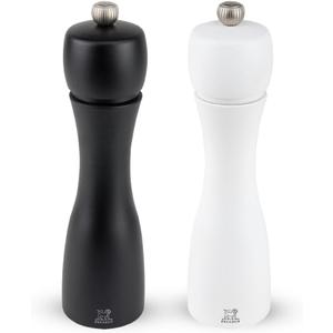 Peugeot Tahiti 8 Inch Black Pepper Mill and White Salt Mill Set