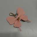 Butterfly Bag Charm,keychain Leather Handbag Charm for Purse Backpack Bag Accessories (Pink)