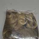 Blonde Wig with Bangs Long curly wavy Wig for Women Ombre wig with Brown root skin-friendly synthetic fiber for festival holiday Use 26IN