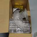 YCIA&DONE Bathroom Organizer Countertop, Makeup Storage, Skincare Cosmetic Tray Shelf, Perfume Holder Rack for Vanity Counter, Large Capacity, Easy to Install, Clean, 3 Tiers, Amber Gold