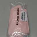 WhatsBedding Body Pillow Cover Cooling Fabric, Long Pillowcase Breathable & Skin-Friendly, Zipper Closure - Pink (20x54 inch)