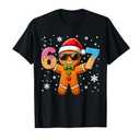 Funny Gingerbread Six Seven 67 Ice Cream Drip Christmas Boys T-Shirt, S