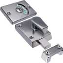 Door Lock Indicator, Toilet Bathroom Lock Vacant/Engaged Chrome Latch, Indicating Occupied, DeadBolt Privacy Partition Door Locks Latch for Bathroom Public Restroom Toilet(Polished Chrome,Size:1PC)