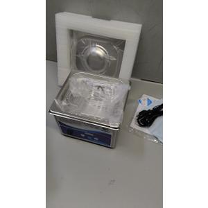 Small Professional Ultrasonic Cleaner-0.8-1.3L Industrial Stainless Steel Wash Machine with Heater Timer for Eyeglasses Jewelry Watches Fruits