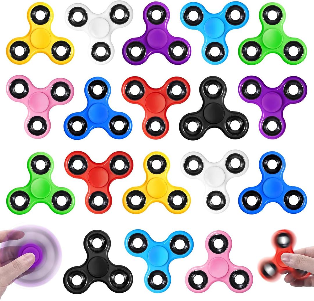 SCIONE 18 Pack Fidget Spinner Toy Bulk for Kids Adults, Fidget Toys Bulk,Hand Spinner for Goodie Bags Stuffers for Kids Classroom Prizes Student Gifts Teacher Birthday
