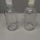 2 Pack Glass Spray Bottles with Silicone Sleeve, 16 oz Empty Refillable Containers with Adjustable Spray Nozzles, Spray Bottles for Hair, Cleaning Solutions and Plants Blue&Pink