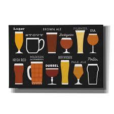 Craft Beer List' by Michael Mullan, Canvas Wall Art 
