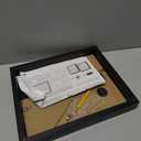 Americanflat 8x10 Picture Frame with Shatter-Resistant Glass - Use as 5x7 Frame with Mat or Display 8x10 Photo Without Mat - Soho Collection - Deep Molding Picture Frames for Tabletop or Wall - Black