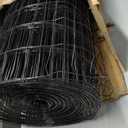 Chicken Wire Fencing 2inch x 3inch 48inch x 100ft 16GA Black PVC Coated Welded Wire Fence Garden Border Fencing Roll Metal Wire Mesh for Yard Vegetable Protection Goat & Poultry Netting
