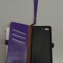 XcaseBar for iPhone 7Plus/8 Plus 5.5" Wallet case with Zipper Credit Card HolderRFID Blocking, Flip Folio Book PU Leather Phone case Shockproof Cover Women Men for Apple 7 Plus case, Purple