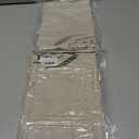 2 x 2 Pack Linen Bread Bag for Homemade Bread Container - Plastic Lined, 19.7 x 13.7 Inch Unbleached & Reusable Bread Storage for Bakery Baguette Picnic Wedding Wrapping Camping