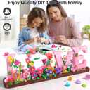 Booyuer Flower Building Set for Love, 791PCS DIY Romantic Floral Brick Kit, Graduation Gift, School Desk Decor, Room Decoration, Just Gift for Aged 6+ Kids Girls & Adults, Small