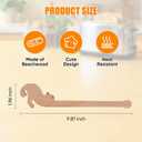 Toaster Tongs, Multipurpose Wooden Tongs for Cooking, Salad, Cat Gifts, Cute Kitchen Accessories, Fun Kitchen Gadgets (Cat)