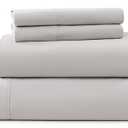 UGK Cali King Sheet Set 4-Piece Luxury Cooling Sheets Deep Pockets Premium Bedding with 2 Shams Hypoallergenic Machine Washable Soft Lightweight Bed Set for Room, California King, Stone Grey