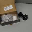 Metal 3 Piece Shower Knob with Handle Flange Replacement for Price Pfister Verve Tub Shower Faucet Hot and Cold Handles, Remodel Kit, Matte Black