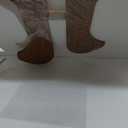 Coffee Tables Glass Small Farmhouse Coffee Table Mid-Century Modern Wood Center Table for Living Room, Walnut Transparent, 36 Inch