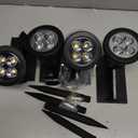 Nekteck 4 Pack Solar Lights,2-in-1 Outdoor Solar Spotlights Powered Adjustable Wall Light Landscape Lighting,Bright and Dark Sensing,Auto On/Off for Yard, Pathway, Walkway, Garden, Driveway (Warm White)