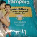 Pampers Swaddlers Diapers, Size 1 (8-14 lbs), 32 Count, Absorbent, Keeps Baby Dry and Comfortable, Skin Safe Disposable Baby Diaper 