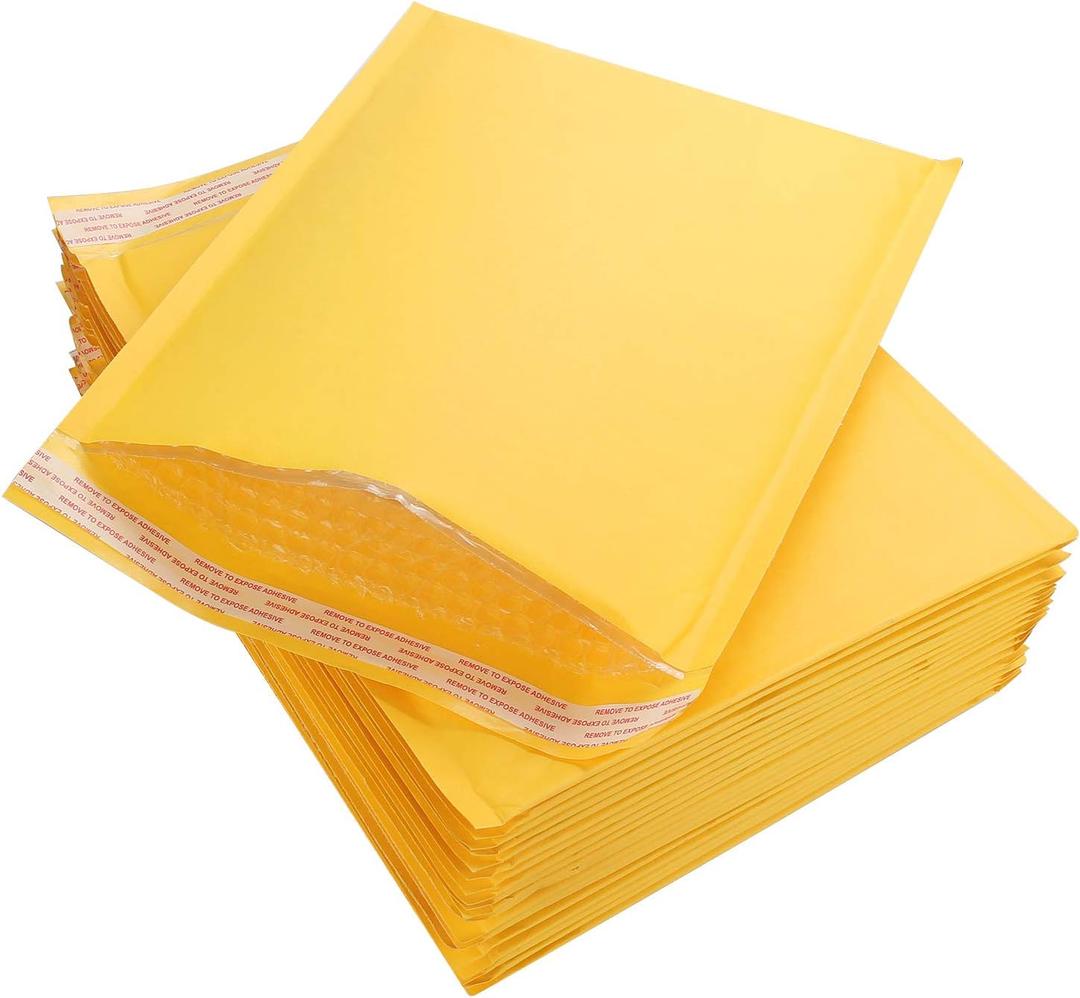 Acrux7 Bubble Mailers 10x13 Inch - 25 Pack Mailing Envelopes Bubble Padded - Self Seal Padded Envelopes for Shipping and Packaging, Safely Ship Books, 10.5x13 in