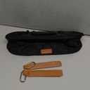 Beautiful Stroller Caddy Organizer With 2 Cup Holders  Luxury Stroller Bag, Universal Fit, Leather Straps & Zipper Pocket  Spacious Accessories Perfectly Fits Doona, Nuna & Uppababy Strollers (Black)