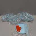 iDavosic.ly 6 Tier Rotating Earring Holder Organizer with Metal Tray, Adjustable Plastic Dangle Display Stands Tree with 342 Grooves, Large Hoop Storage Rack Tower, Blue