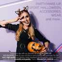 5 x Halloween Cat Ears Headband  Halloween Black Cat Ear Headband for Cosplay, Fancy Dress, Masquerade & Party Costumes - Black Cat Headbands