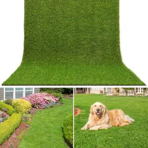 AYOHA 10 FT x 10 FT Artificial Grass, Synthetic Realistic Fake Turf Grass Thick Lawn Pet Turf, Astroturf Rug Carpet for Indoor/Outdoor Landscape Balcony Patio Decor, Easy to Clean with Drain Holes
